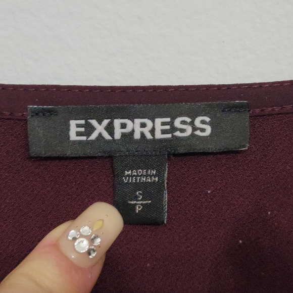 Express Maroon Blouse - Picture 6 of 9